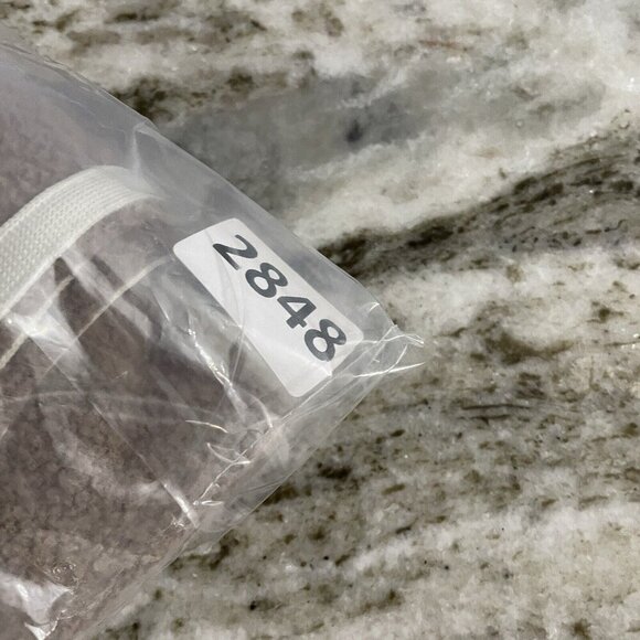 Victorias Secret PINK Fleece Varsity Cropped Sweatshirt Sz M Brown Sherpa Henley - Picture 14 of 14